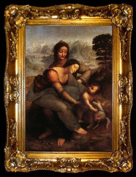 framed  LEONARDO da Vinci La Vierge,l